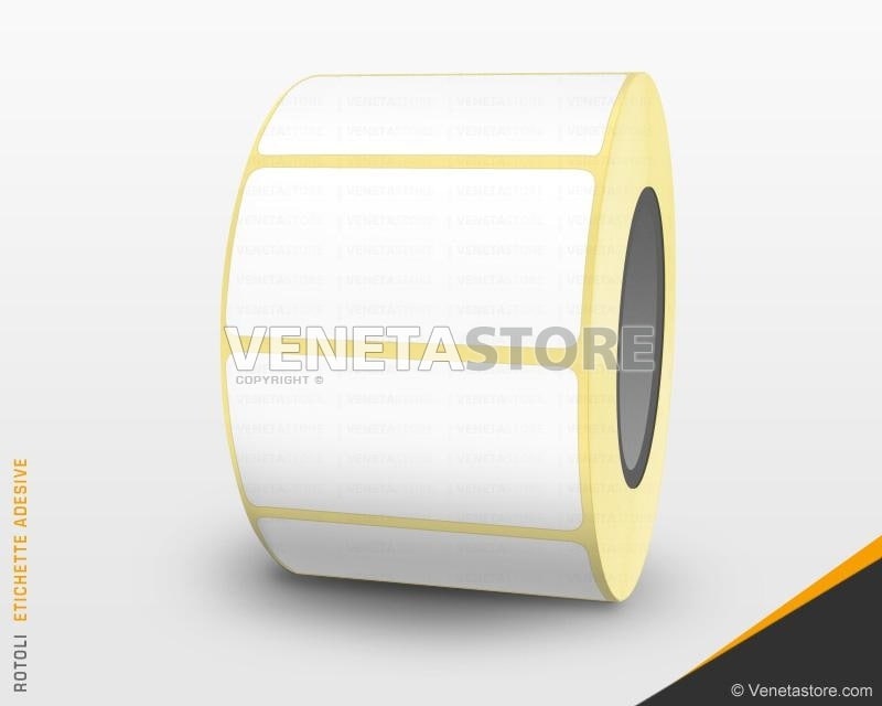 Rotolo da 500 etichette adesive rotonde giallo fluo 19 mm